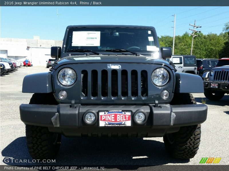 Rhino / Black 2016 Jeep Wrangler Unlimited Rubicon 4x4