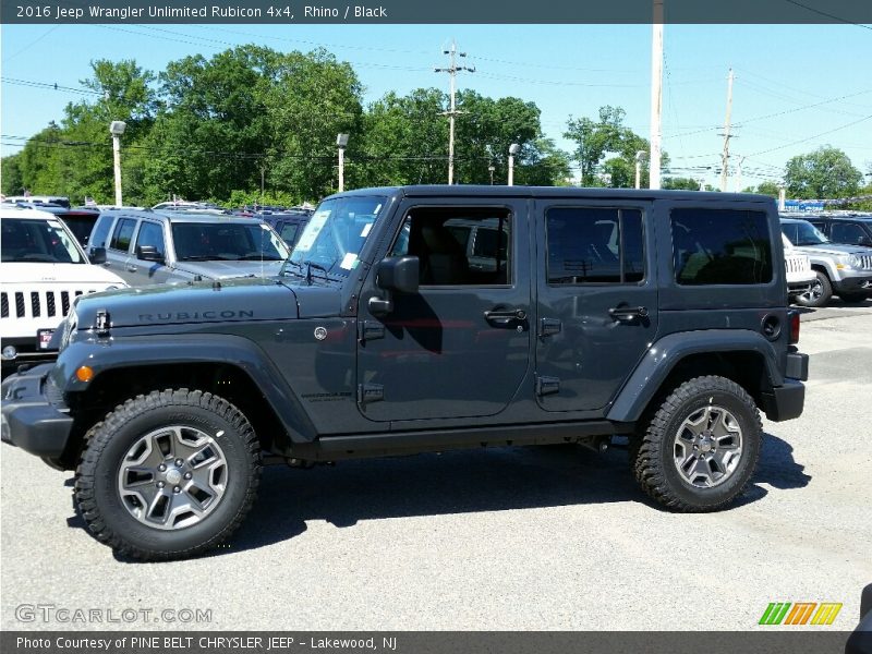 Rhino / Black 2016 Jeep Wrangler Unlimited Rubicon 4x4