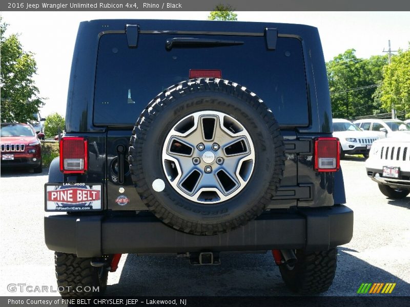 Rhino / Black 2016 Jeep Wrangler Unlimited Rubicon 4x4