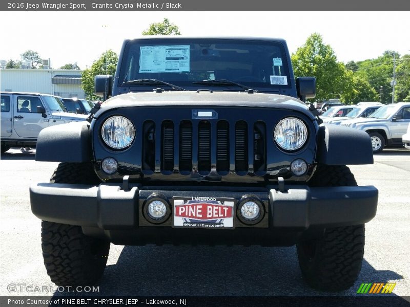 Granite Crystal Metallic / Black 2016 Jeep Wrangler Sport