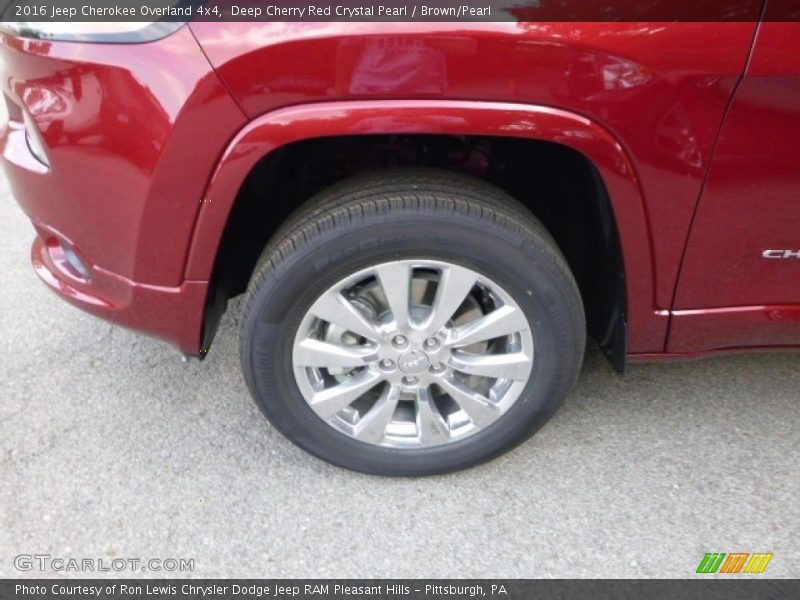 Deep Cherry Red Crystal Pearl / Brown/Pearl 2016 Jeep Cherokee Overland 4x4