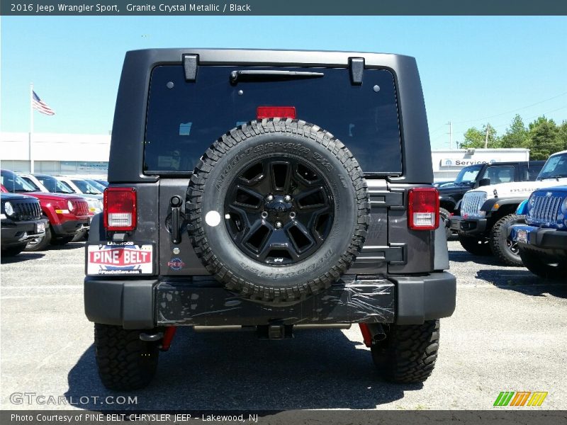 Granite Crystal Metallic / Black 2016 Jeep Wrangler Sport