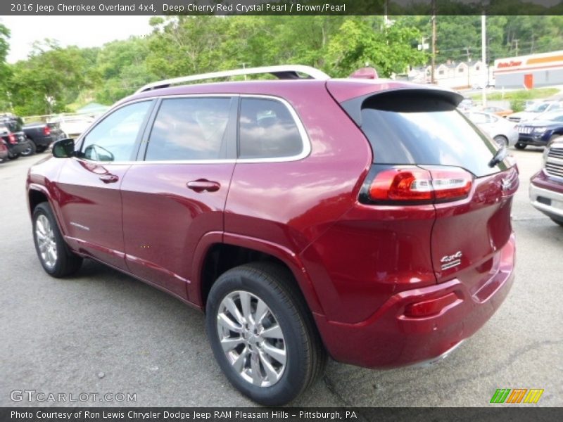 Deep Cherry Red Crystal Pearl / Brown/Pearl 2016 Jeep Cherokee Overland 4x4