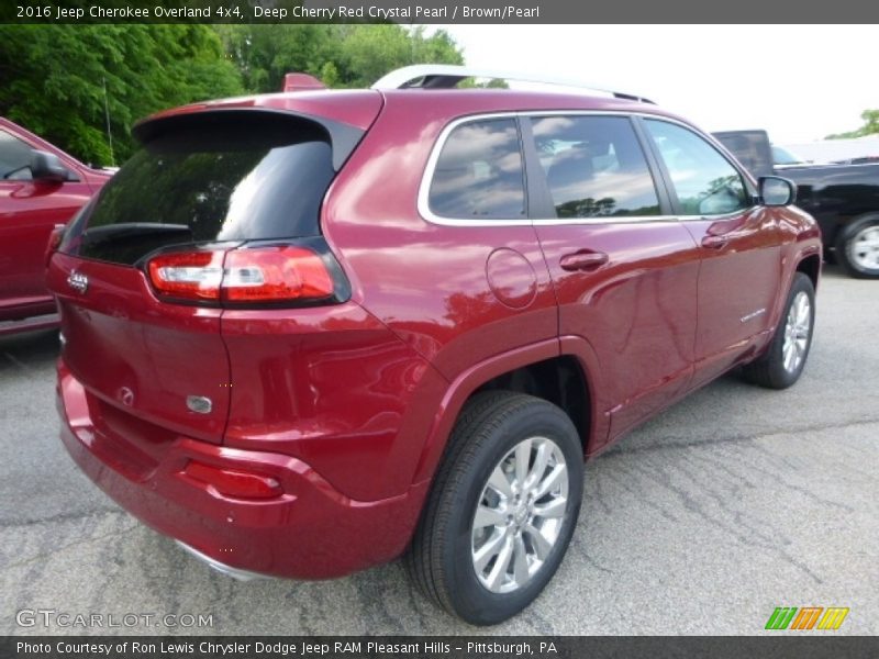 Deep Cherry Red Crystal Pearl / Brown/Pearl 2016 Jeep Cherokee Overland 4x4