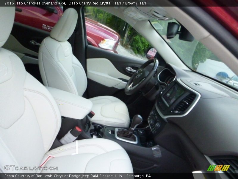 Deep Cherry Red Crystal Pearl / Brown/Pearl 2016 Jeep Cherokee Overland 4x4