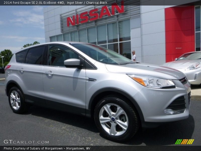 Ingot Silver / Charcoal Black 2014 Ford Escape SE 2.0L EcoBoost 4WD
