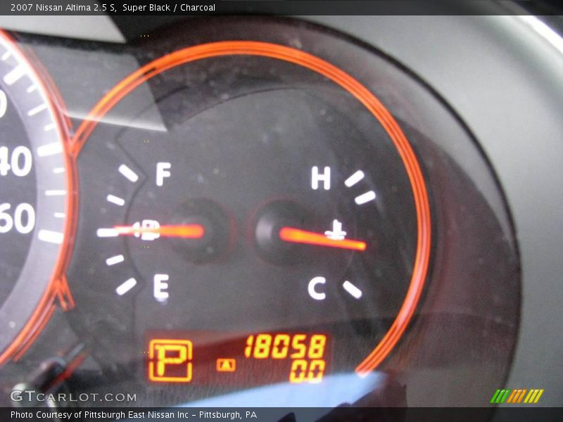 Super Black / Charcoal 2007 Nissan Altima 2.5 S