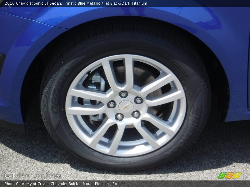Kinetic Blue Metallic / Jet Black/Dark Titanium 2016 Chevrolet Sonic LT Sedan