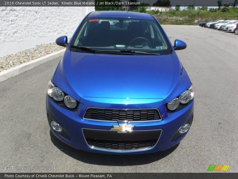 Kinetic Blue Metallic / Jet Black/Dark Titanium 2016 Chevrolet Sonic LT Sedan