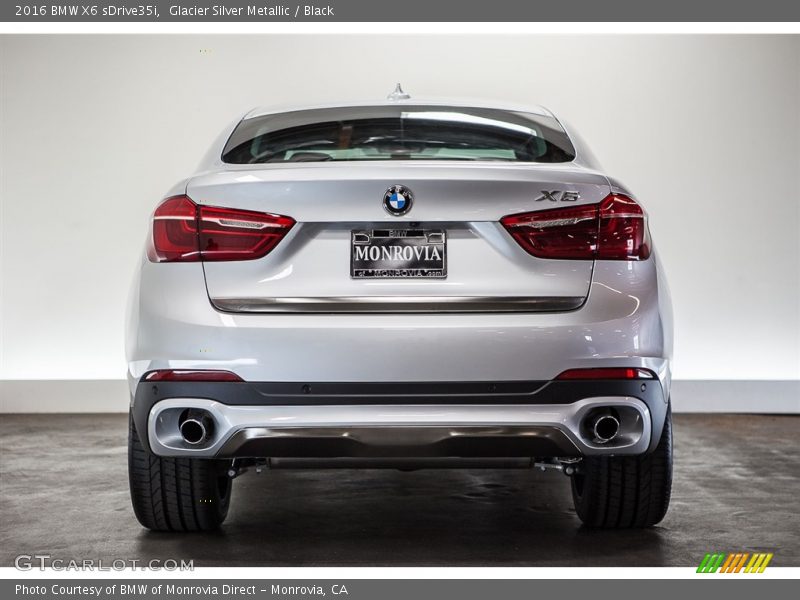 Glacier Silver Metallic / Black 2016 BMW X6 sDrive35i