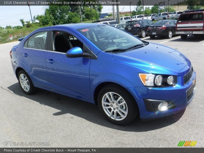 Kinetic Blue Metallic / Jet Black/Dark Titanium 2016 Chevrolet Sonic LT Sedan