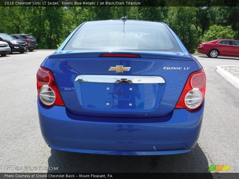 Kinetic Blue Metallic / Jet Black/Dark Titanium 2016 Chevrolet Sonic LT Sedan