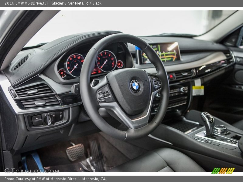Glacier Silver Metallic / Black 2016 BMW X6 sDrive35i