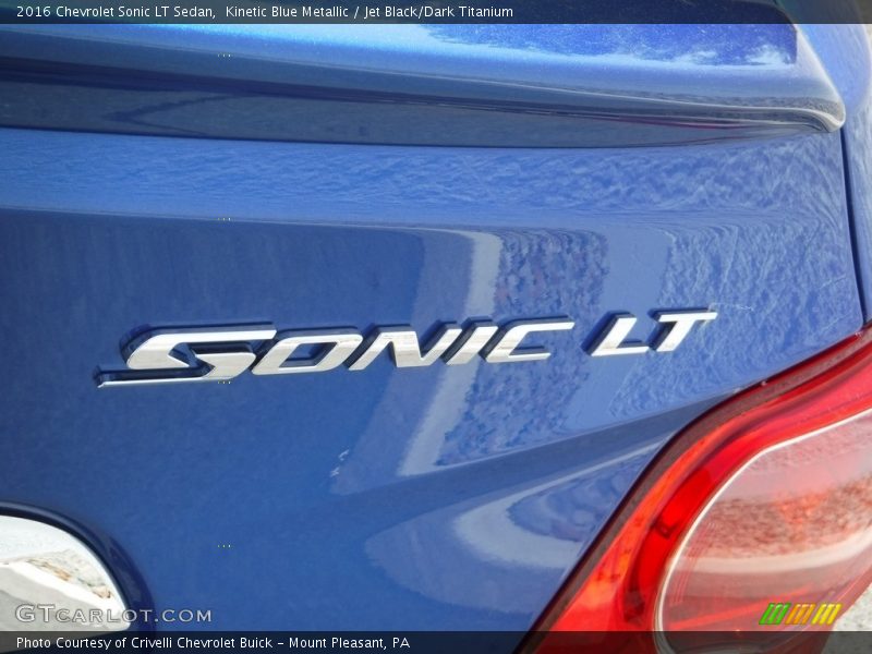 Kinetic Blue Metallic / Jet Black/Dark Titanium 2016 Chevrolet Sonic LT Sedan