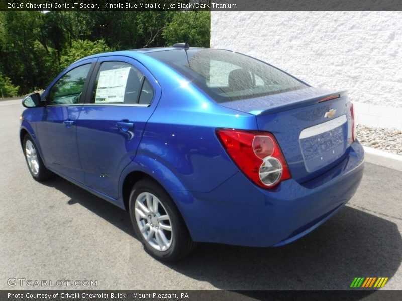 Kinetic Blue Metallic / Jet Black/Dark Titanium 2016 Chevrolet Sonic LT Sedan