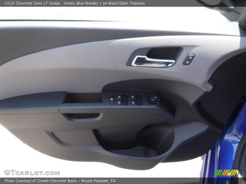 Kinetic Blue Metallic / Jet Black/Dark Titanium 2016 Chevrolet Sonic LT Sedan
