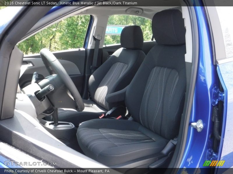 Kinetic Blue Metallic / Jet Black/Dark Titanium 2016 Chevrolet Sonic LT Sedan