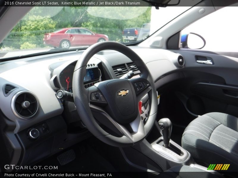 Kinetic Blue Metallic / Jet Black/Dark Titanium 2016 Chevrolet Sonic LT Sedan