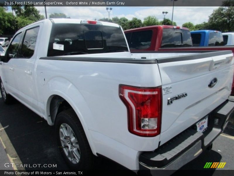 Oxford White / Medium Earth Gray 2016 Ford F150 Lariat SuperCrew