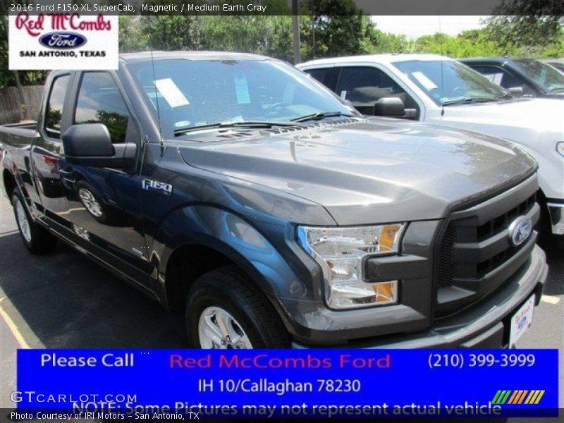 Magnetic / Medium Earth Gray 2016 Ford F150 XL SuperCab