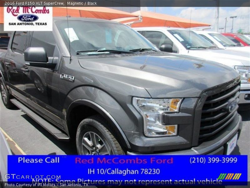 Magnetic / Black 2016 Ford F150 XLT SuperCrew
