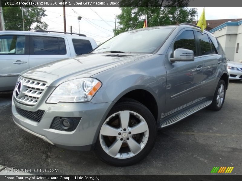 Steel Grey Metallic / Black 2011 Mercedes-Benz ML 350 4Matic