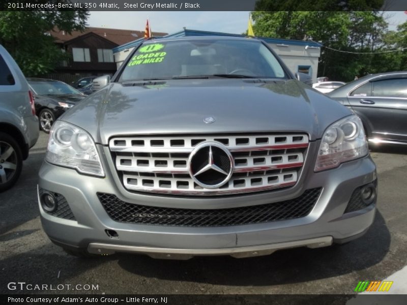 Steel Grey Metallic / Black 2011 Mercedes-Benz ML 350 4Matic