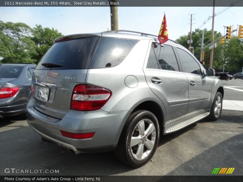 Steel Grey Metallic / Black 2011 Mercedes-Benz ML 350 4Matic