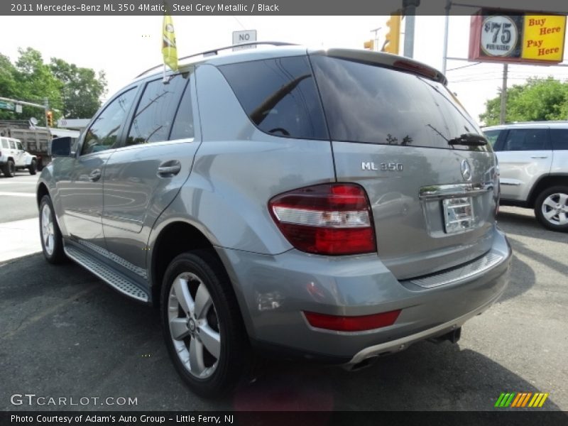Steel Grey Metallic / Black 2011 Mercedes-Benz ML 350 4Matic