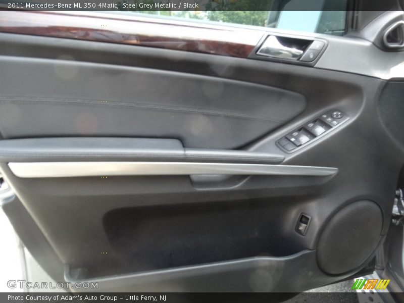 Steel Grey Metallic / Black 2011 Mercedes-Benz ML 350 4Matic