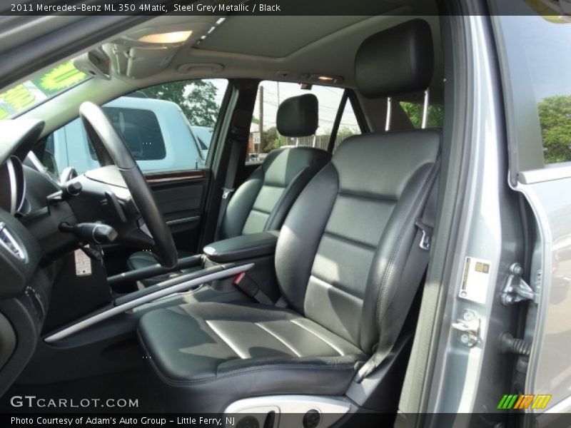 Steel Grey Metallic / Black 2011 Mercedes-Benz ML 350 4Matic