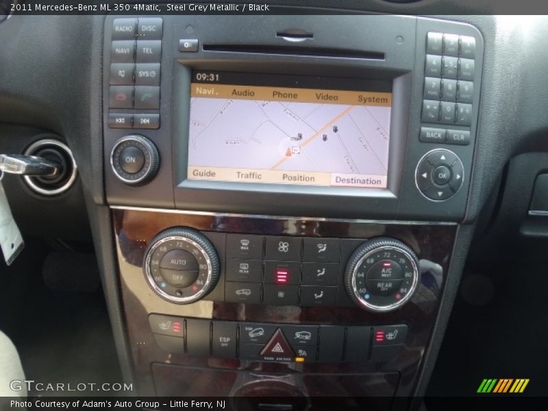 Steel Grey Metallic / Black 2011 Mercedes-Benz ML 350 4Matic