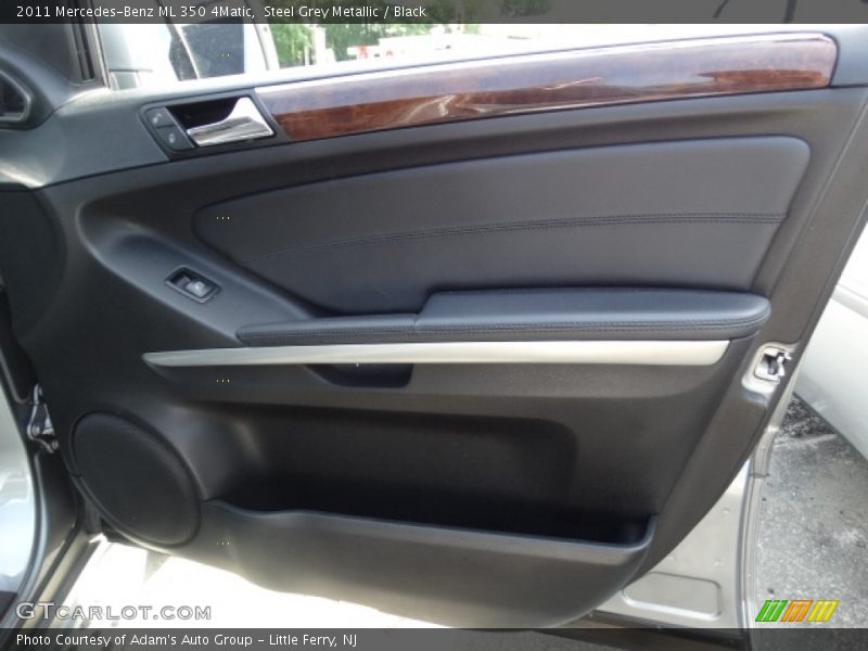 Steel Grey Metallic / Black 2011 Mercedes-Benz ML 350 4Matic
