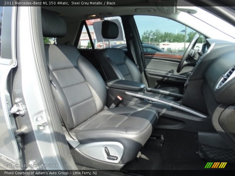 Steel Grey Metallic / Black 2011 Mercedes-Benz ML 350 4Matic