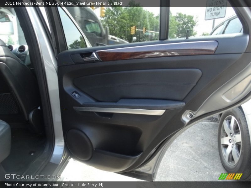 Steel Grey Metallic / Black 2011 Mercedes-Benz ML 350 4Matic