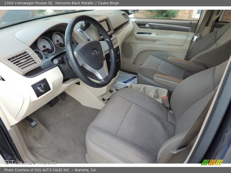 Nocturne Black Metallic / Ceylon Beige 2009 Volkswagen Routan SE