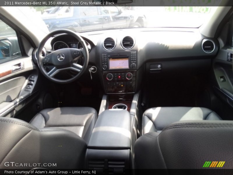Steel Grey Metallic / Black 2011 Mercedes-Benz ML 350 4Matic