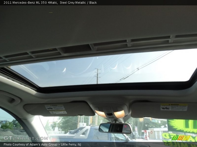 Steel Grey Metallic / Black 2011 Mercedes-Benz ML 350 4Matic