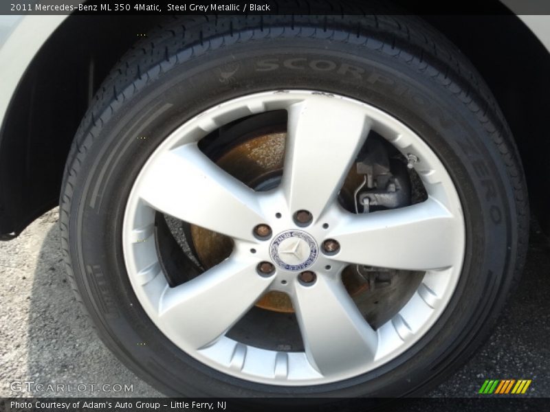 Steel Grey Metallic / Black 2011 Mercedes-Benz ML 350 4Matic