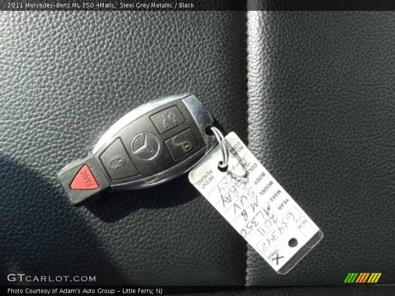 Steel Grey Metallic / Black 2011 Mercedes-Benz ML 350 4Matic
