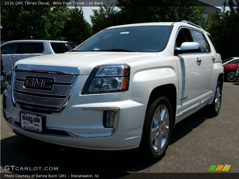 White Frost Tricoat / Jet Black 2016 GMC Terrain Denali