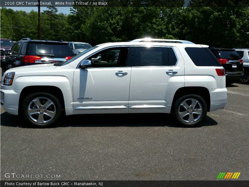 White Frost Tricoat / Jet Black 2016 GMC Terrain Denali