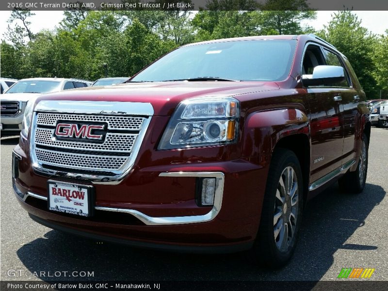 Crimson Red Tintcoat / Jet Black 2016 GMC Terrain Denali AWD