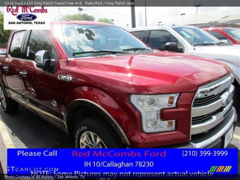 Ruby Red / King Ranch Java 2016 Ford F150 King Ranch SuperCrew 4x4