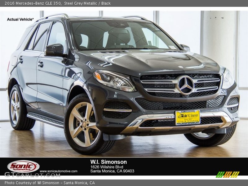 Steel Grey Metallic / Black 2016 Mercedes-Benz GLE 350