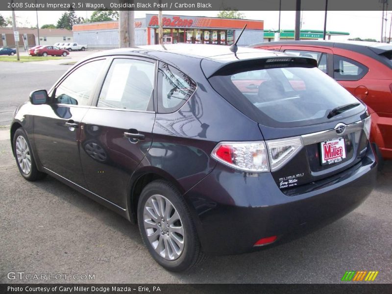 Obsidian Black Pearl / Carbon Black 2008 Subaru Impreza 2.5i Wagon