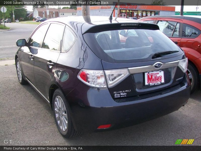 Obsidian Black Pearl / Carbon Black 2008 Subaru Impreza 2.5i Wagon