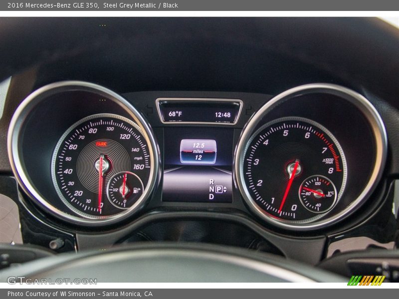 Steel Grey Metallic / Black 2016 Mercedes-Benz GLE 350