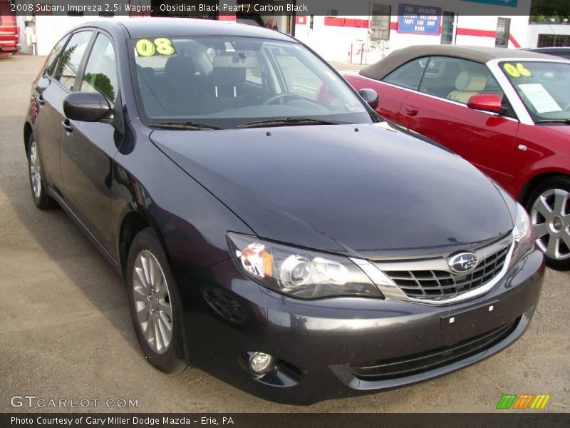 Obsidian Black Pearl / Carbon Black 2008 Subaru Impreza 2.5i Wagon