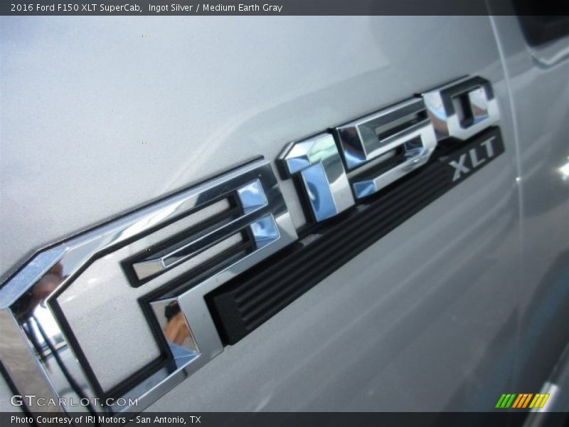 Ingot Silver / Medium Earth Gray 2016 Ford F150 XLT SuperCab